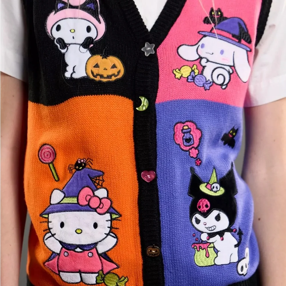 Hello Kitty And Friends Halloween‎ Grid Sweater Vest Hot Topic